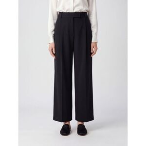 Giorgio Armani Women High-Waisted Wide-Leg Tailored Silk Trousers Giorgio Armani
